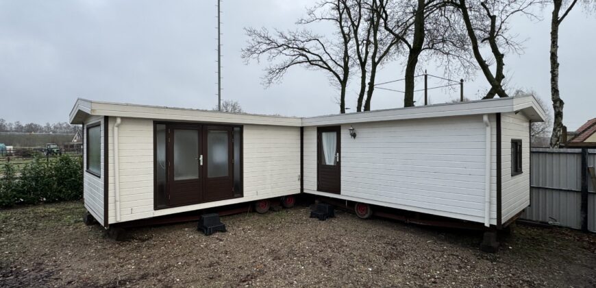 L-Chalet 44m2 Dubbelglas 2 Slaapkamers