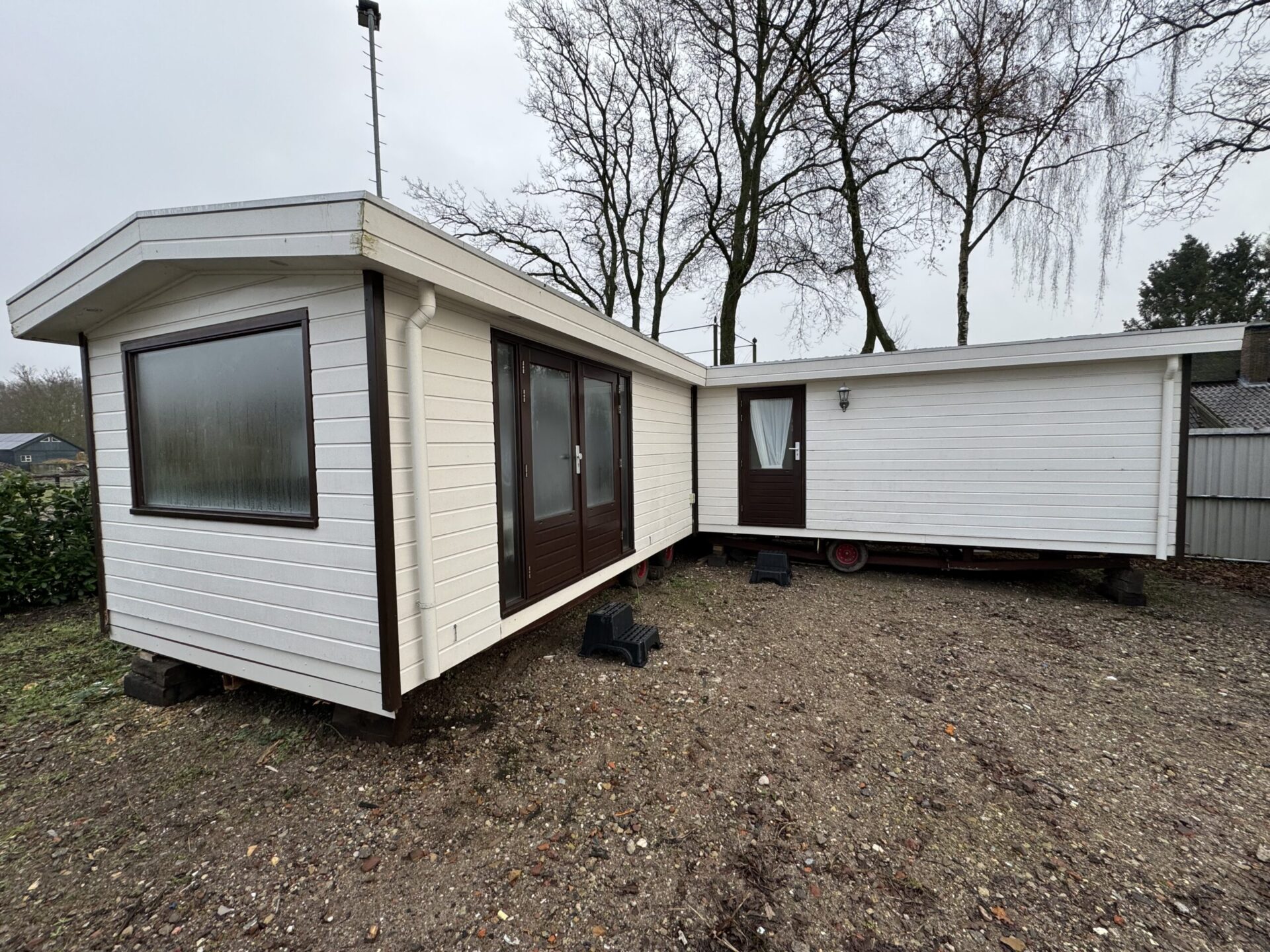 L-Chalet 44m2 Dubbelglas 2 Slaapkamers